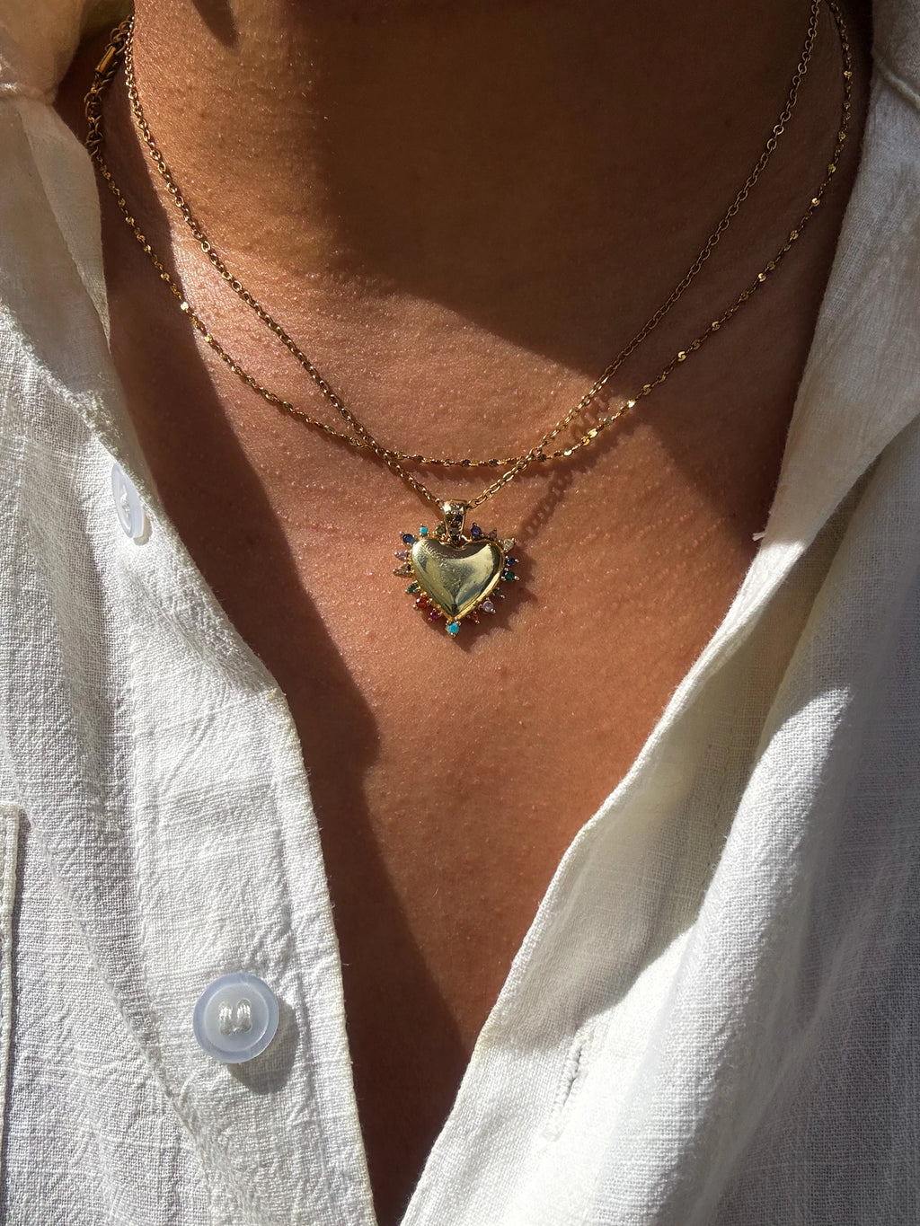 Model draag de Céleste ketting