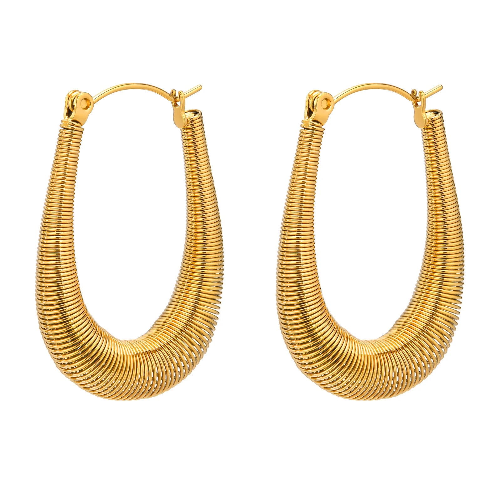 Product foto van de Coco hoops in goud