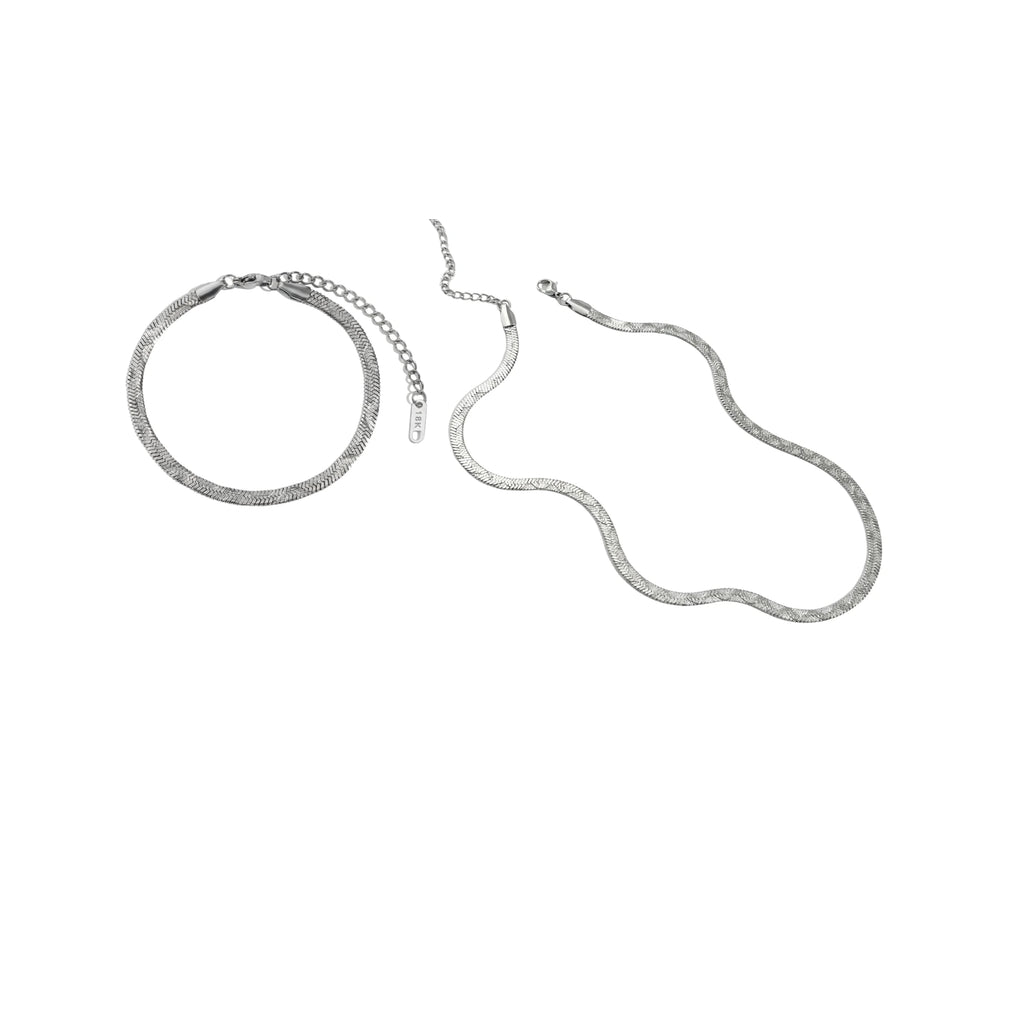 The Snake Set Silver