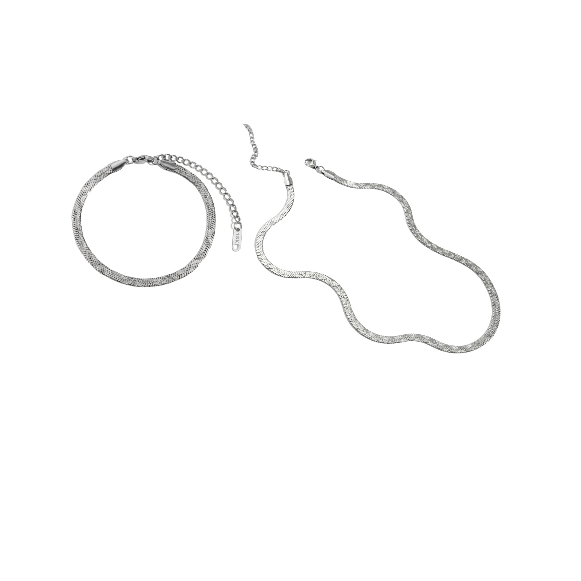 The Snake Set Silver